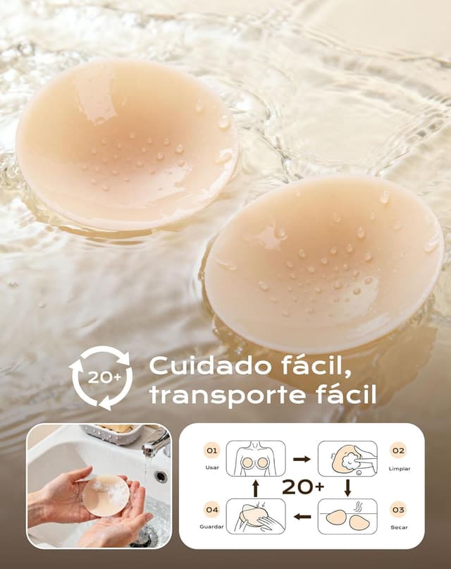 Thumbnail 4 de Pezoneras adhesivas invisibles 0,2 mm 2 pares