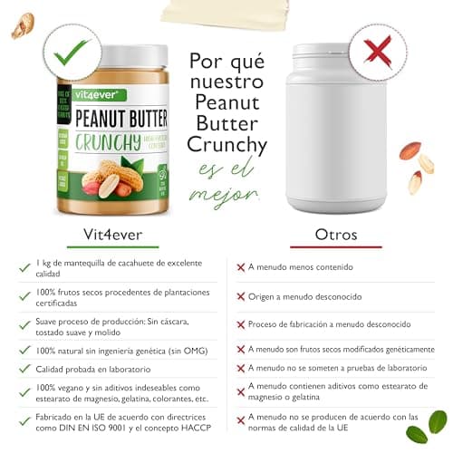 Thumbnail 3 de Erdnussbutter Crunchy 1kg natürliches Peanut Butter ohne Zusätze