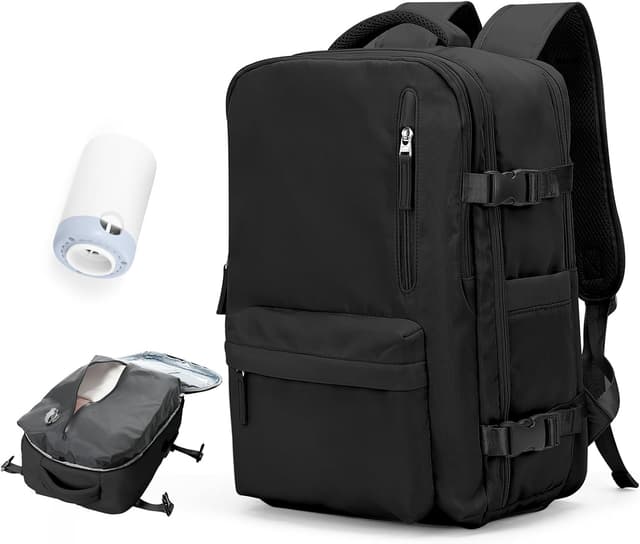 Detalle de BJLFS zaino da viaggio sottovuoto con pompa 40x30x20 per Ryanair/Wizz Air e cabina low-cost