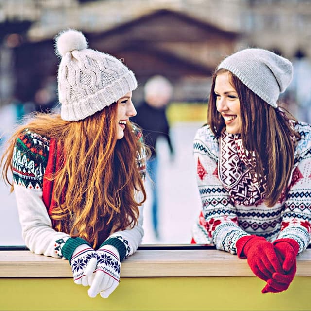 Detalle 2 de KQueenStar Direct Women’s Winter Touchscreen Gloves – soft, warm and fluffy with touchscreen fingers