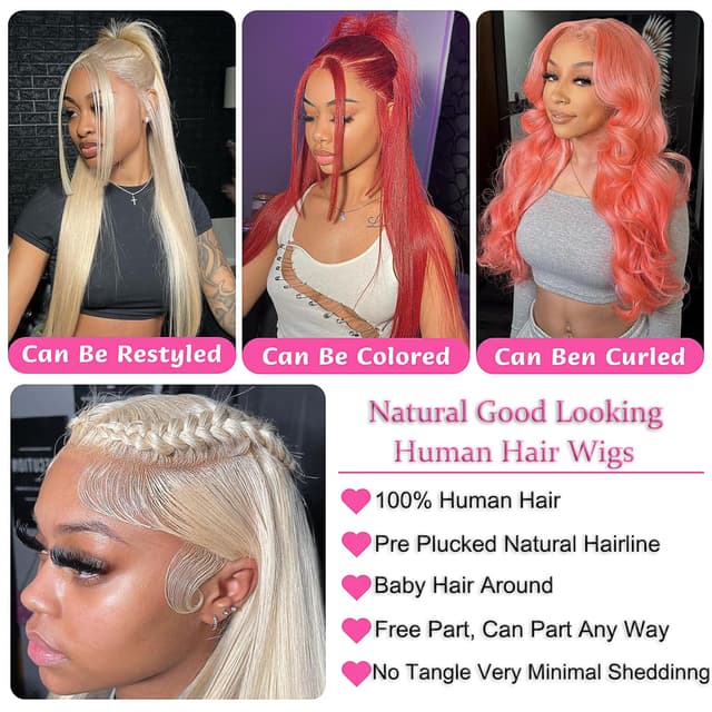 Detalle 2 de GZX 26 Inch 613 Lace Wig ๐โ