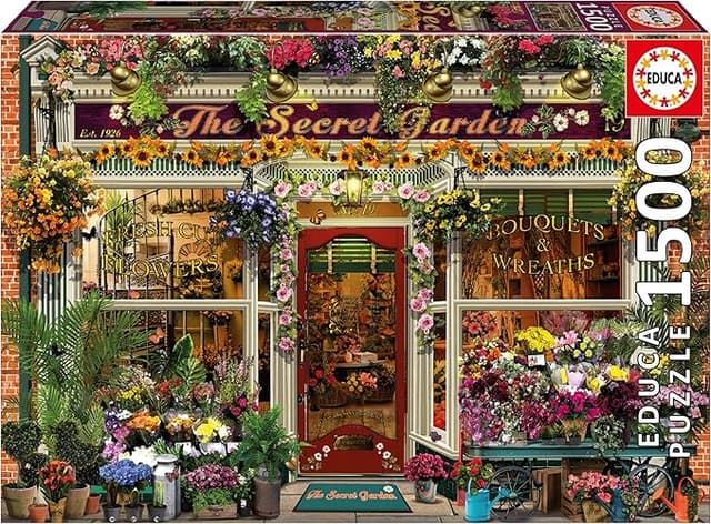 Detalle de Educa The Secret Garden 🧩 Puzzle 1500 Piezas, Medidas 85x60 cm