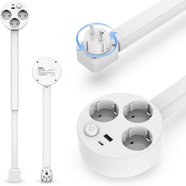 Detalle de SMBLCE Steckdosenverlängerung mit USB-C