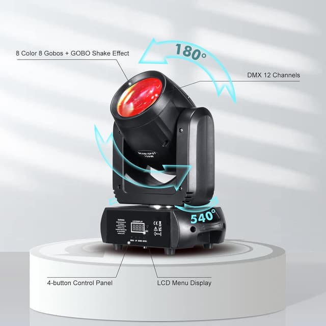 Thumbnail 3 de DJXFLI Moving Head Light 150W Beam