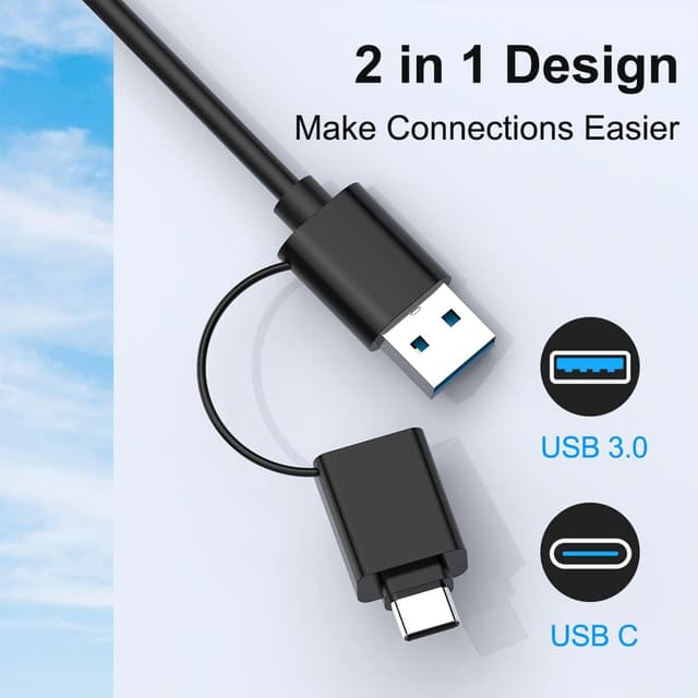 Detalle de USB-C USB 3.0 Multi-Kartenleser 7-in-1
