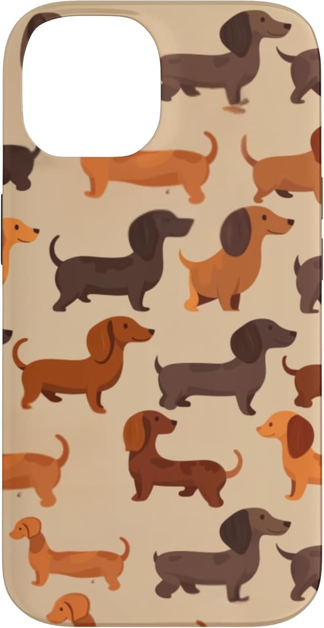 Detalle 2 de Cover iPhone 16 con bassotto salsiccia