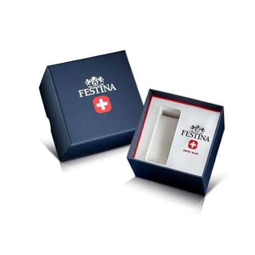 Detalle 1 de Festina Swiss Made Herrenuhr F20024/6 Classic Steel – analog aus Edelstahl 316L mit Quarz & Datum