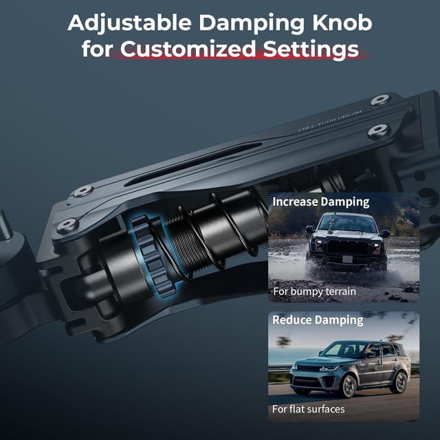 Detalle 2 de SMALLRIG Mini Stoßdämpferarm 5123 – 4-Zoll-Vakuum-Saugnapf für DJI Osmo Pocket 3, Action-Cams & Insta360