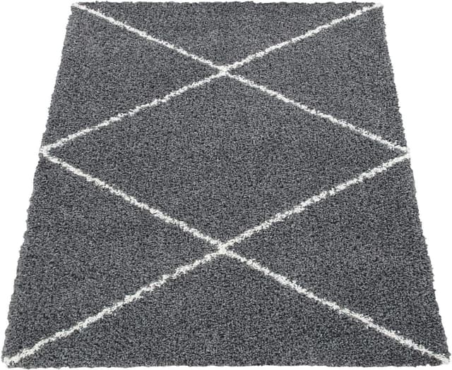 Detalle 1 de Tapis shaggy 120x170 cm motif diamant