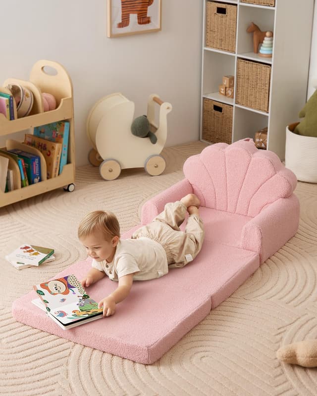 Thumbnail 3 de Blissful Diary 2-in-1 Kids Couch Pink Shell