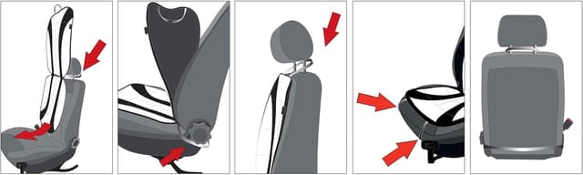 Thumbnail 6 de Walser CarComfort S-Race Housse siège 16 mm