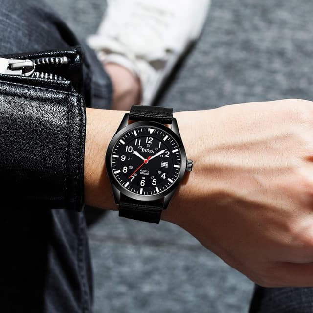 Thumbnail 6 de HANPOSH Herren Militär-Uhr 30 m wasserdicht