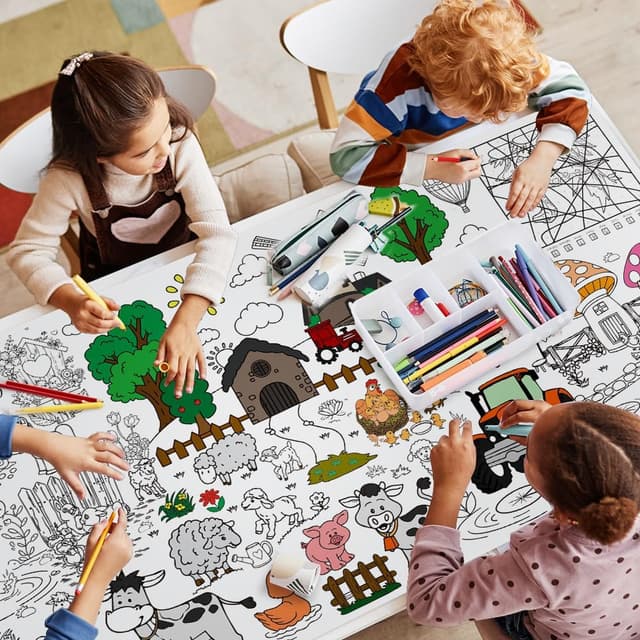 Detalle 2 de AYESY Weide Mal Tischdecke 183 x 76 cm