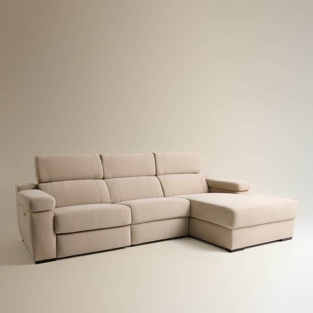 Detalle 2 de El Corte Inglés City sofá 3 plazas 1 relax eléctrico