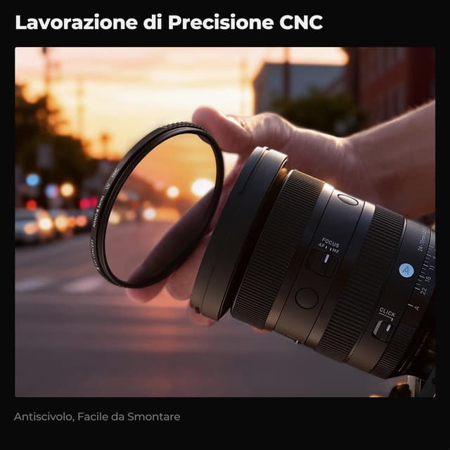 Thumbnail 6 de K&F CONCEPT Nano-Klear filtro UV per obiettivi 39 mm