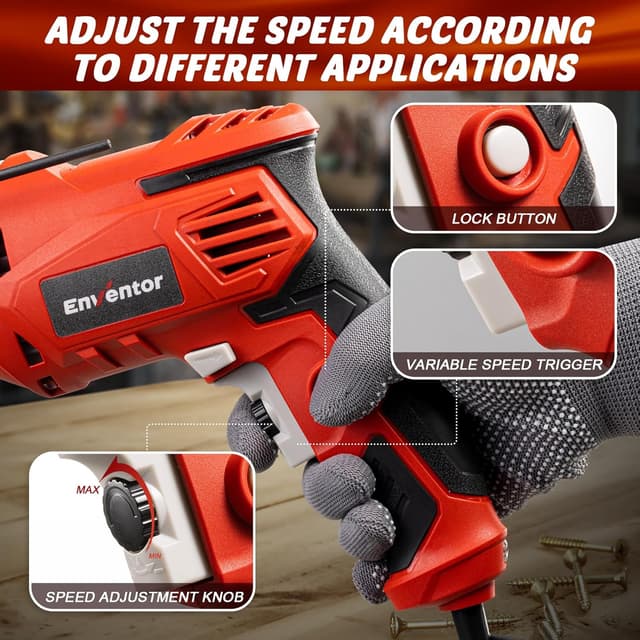 Detalle 2 de Enventor Hammer Drill 900W 13mm Chuck