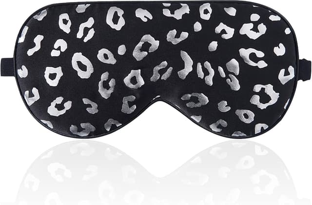 Detalle 2 de Townssilk 2-pack 100% silk sleep masks with adjustable strap (Purple & Iceblue)