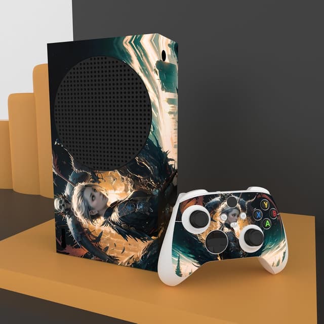Detalle 2 de Playvital Custom Vinyl Skins for Xbox Series S – Dragon Vision console & controller decals
