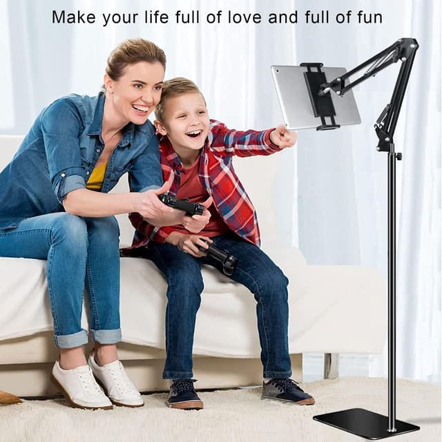 Detalle 2 de Tablet Floor Stand Ultra Sturdy, Adjustable Height 12.9"