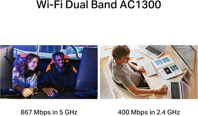 Detalle 2 de MERCUSYS MA30H Chiavetta WiFi AC1300 867+400 Mbps