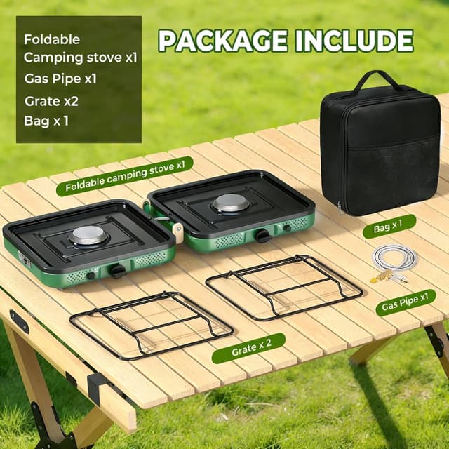Thumbnail 3 de Camp Stove 2-Burner 20000 BTU Portable Grill ⛺