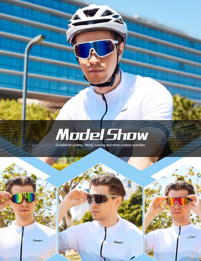 Detalle de Bircenpro cycling sunglasses with UV400
