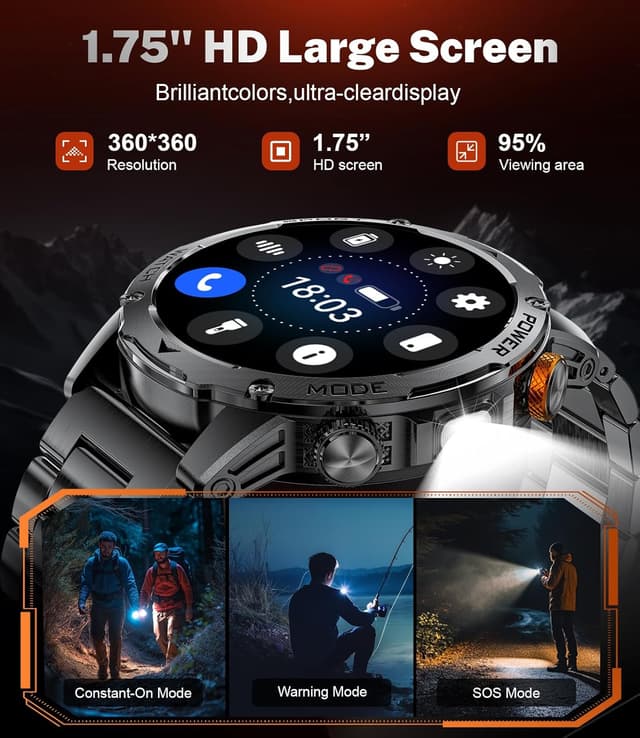 Detalle de LIGE Smart Watch 1000mAh Bluetooth Call