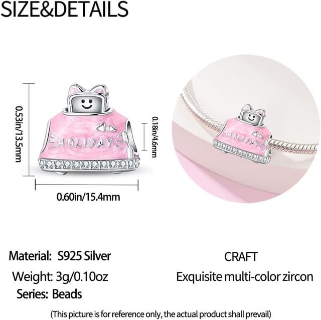 Detalle de Bracciale donna LIGHTDOG in argento 925 con charm Pace Mondiale per Pandora e bracciali europei