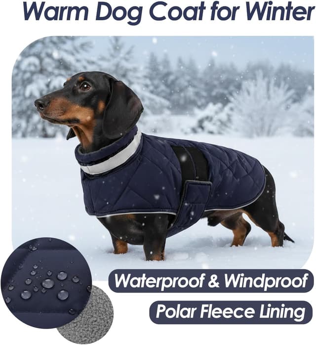 Detalle de ASENKU Hundemantel Winter L für Hunde