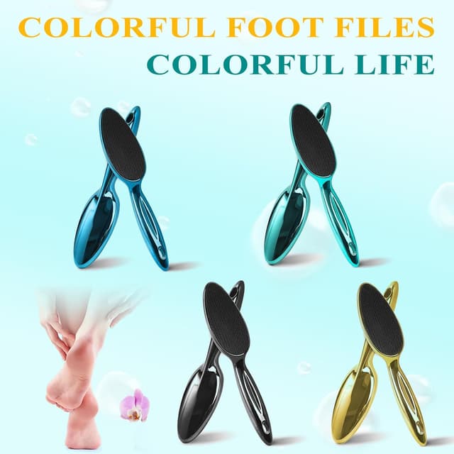 Detalle 2 de HovuuTuig Nano Glass Foot File (Metallic Green) – gentle callus remover for feet at home