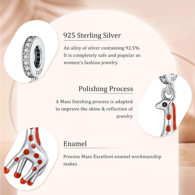 Detalle de Charm HAEPIAR in argento sterling 925 a forma di orsetto/dog per bracciali e collane