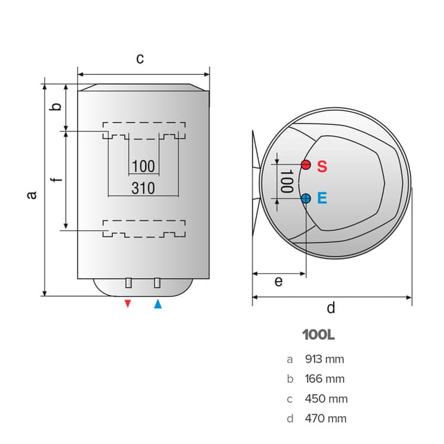 Detalle de Ariston PRO1 ECO MULTIS 100 DRY EU 100 litros
