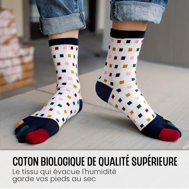 Thumbnail 4 de PUTUO Chaussettes 5 Doigts Homme