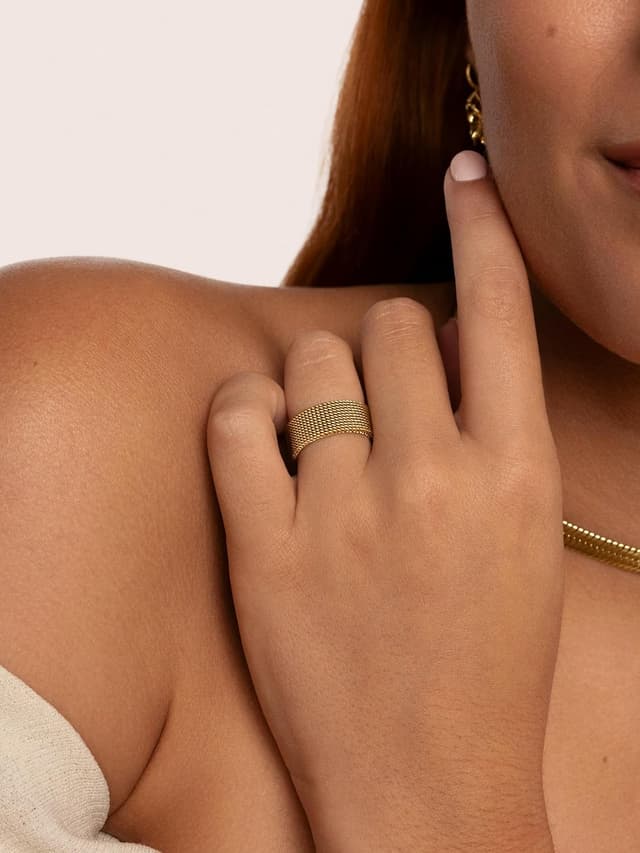 Thumbnail 1 de SINGULARU Anello Mesh 8 mm 💍