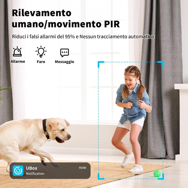 Detalle de PESAIR 4G LTE telecamera interna 2K