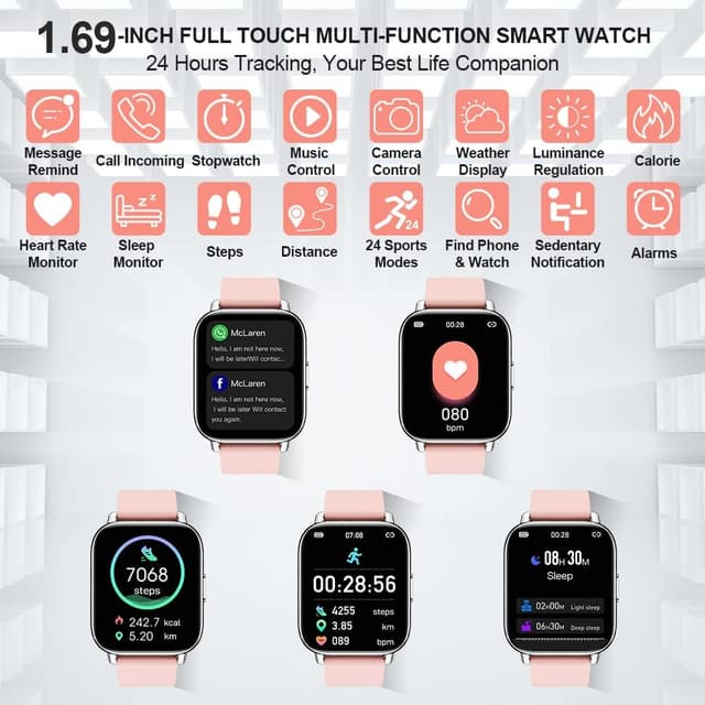 Thumbnail 6 de Motast Fitness Tracker Watch 1.69 inch