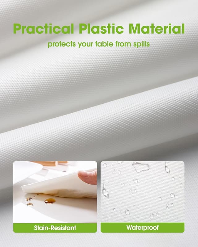 Thumbnail 2 de Pureegg Plastic Table Cloth 54 x 108, 20 Pack 🧻