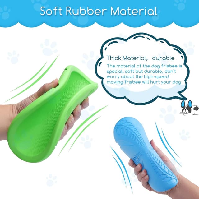 Detalle 2 de Nobleza Frisbee per cani 20 cm confezione da 2 🐕