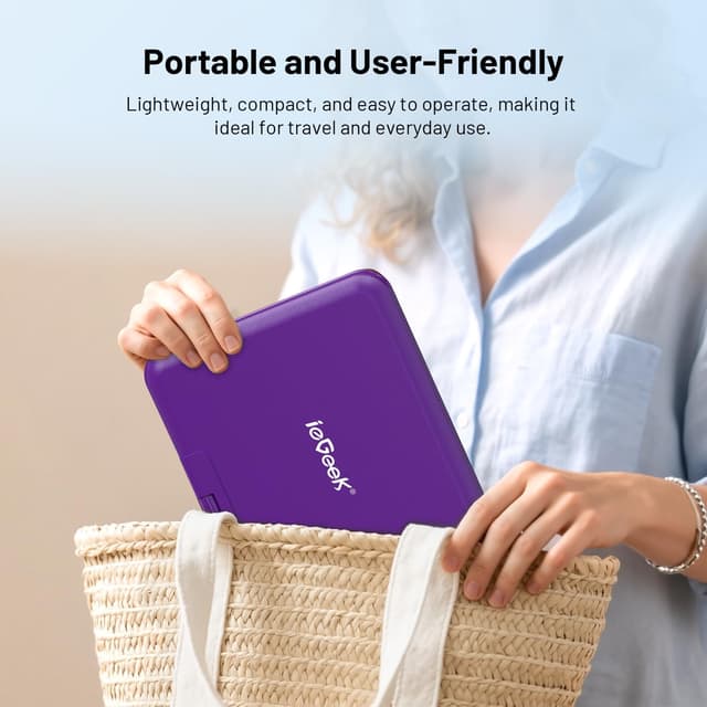 Thumbnail 6 de ieGeek 12.5" Portable DVD Player, 5 hrs 📀