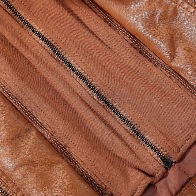 Thumbnail 6 de Tanming Faux Leather Hooded Moto Jacket