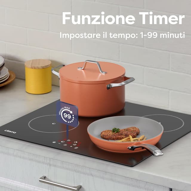 Thumbnail 3 de CIARRA CABBIH4-F Piano Cottura Induzione 59 cm 6000 W