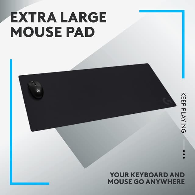 Detalle 2 de Logitech G G840 Extra Large Gaming Mouse Pad (900 x 400 x 3 mm) for Mac and PC