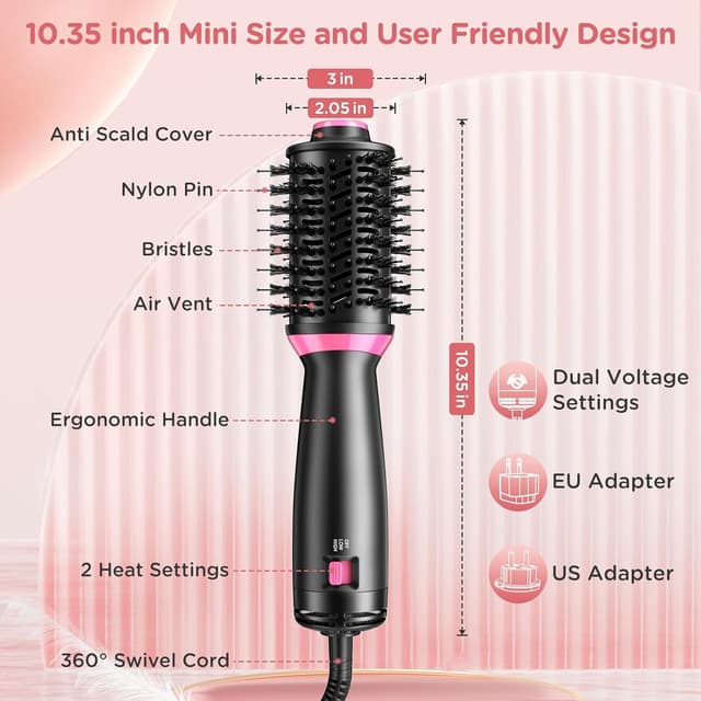 Thumbnail 5 de ONEWEST 3in1 Hair Dryer Brush UK Plug