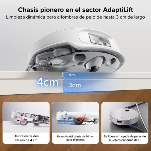 Detalle 2 de Roborock Qrevo Curv 2 Pro 25.000 Pa 🤖