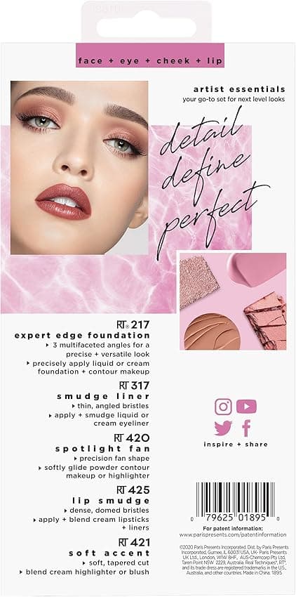 Thumbnail 6 de Real Techniques Artist Essentials 🖌️ Brochas para Maquillaje Facial