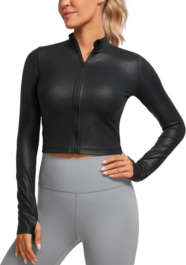 Thumbnail 6 de CRZ YOGA Donna Butterluxe giacche da allenamento con zip integrale Slim Fit