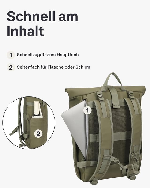 Detalle 2 de Harvey Large Rolltop Rucksack 21 l