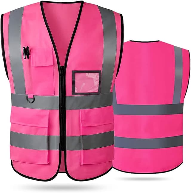 Detalle 1 de Tydon Guardian Hi Vis Reflective Vest with Zipper Front (ANSI/ISEA compliant)