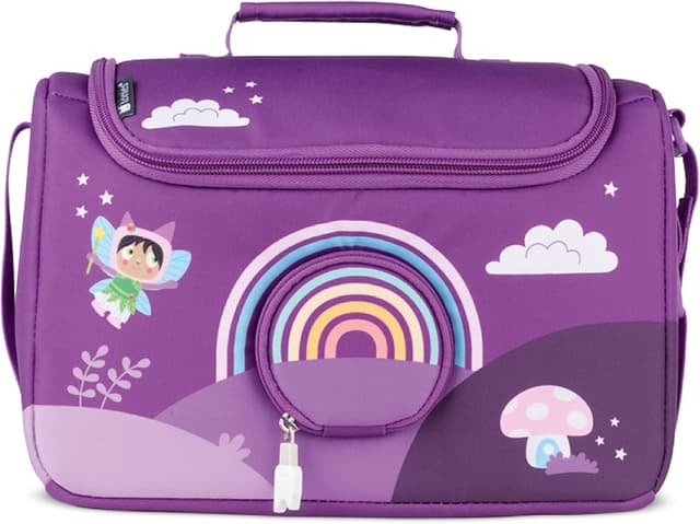 Detalle de tonies Listen & Play Bag – Over The Rainbow carry bag for Toniebox, headphones, charging station and six+ tonies