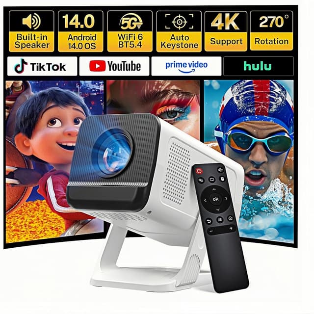 Detalle de Mini Projector 400 ANSI Lumens WiFi 6